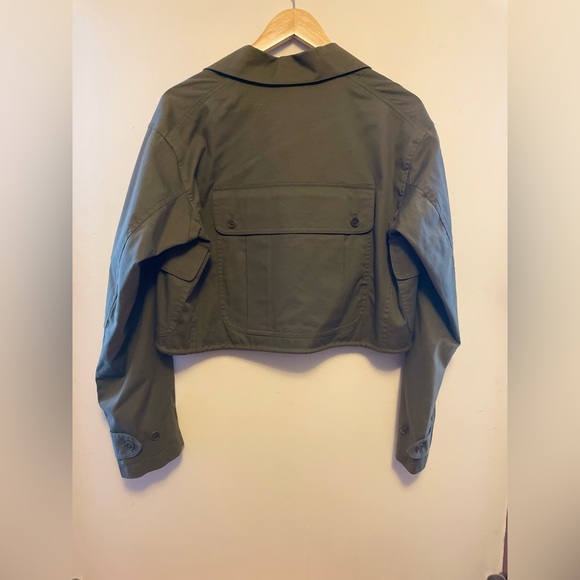 NWOT Lauren by Ralph Lauren (green label) utility cropped jacket - Picture 2 of 6